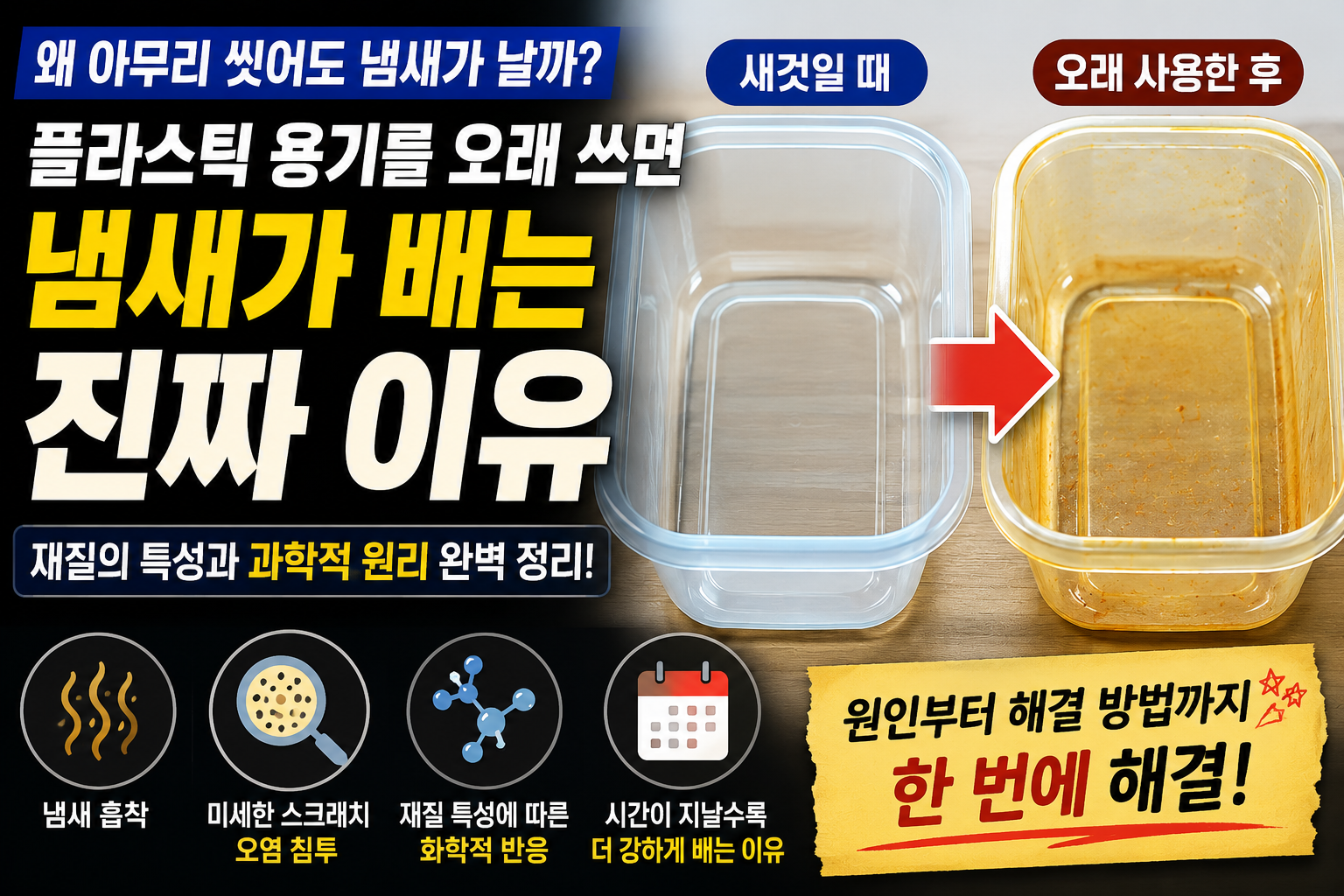 플라스틱 용기에 냄새 배는 이유 썸네일